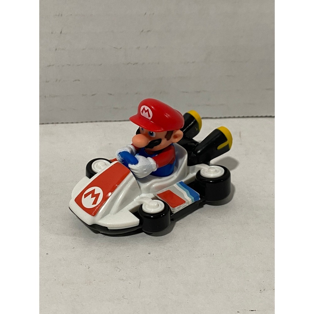 McDonald's Mario Kart Toy 2022 Nintendo Mario Kart 8 Deluxe White Red Blue EX